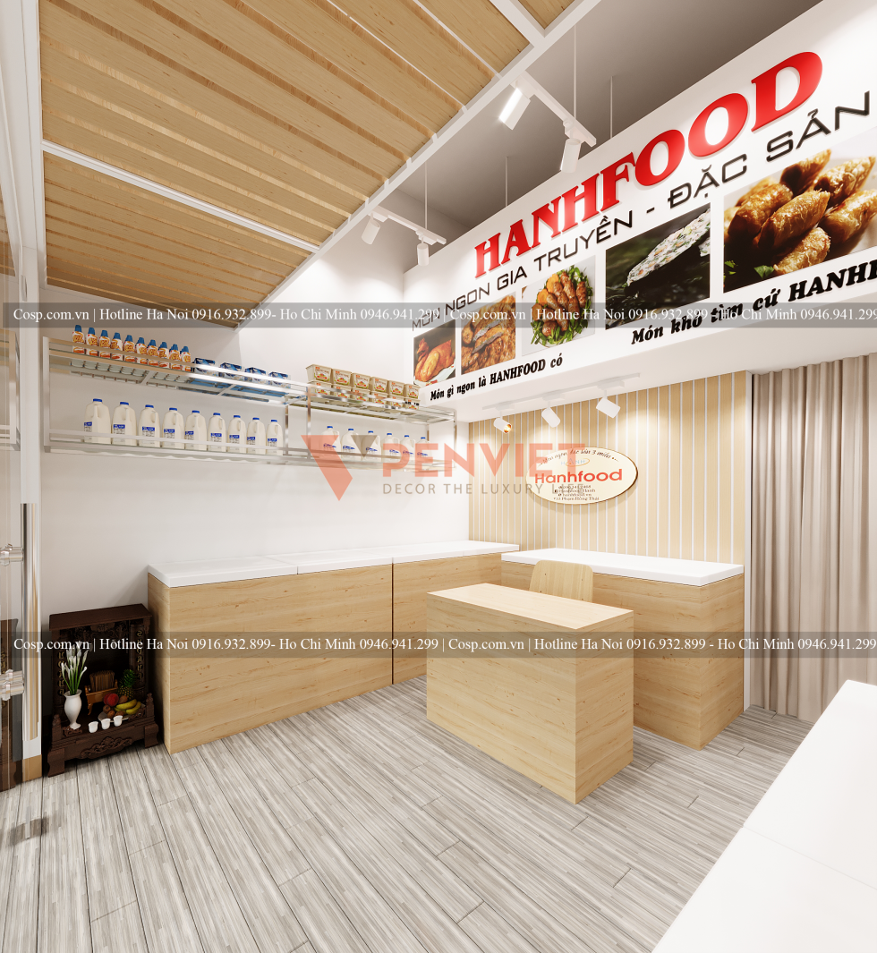 Thiết kế shop thực phẩm sạch Hanhfood